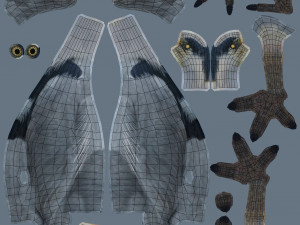 Grey Heron 3D Model
