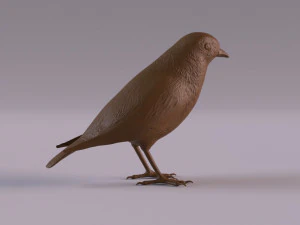 Redstart figurine 3D Print Model
