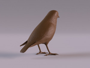 Redstart figurine 3D 프린트 모델