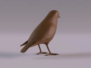 Redstart figurine 3D Print Model