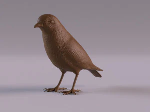 Redstart figurine 3D Print Model