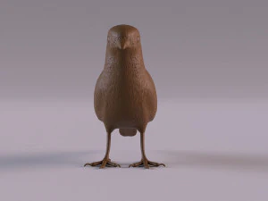 Redstart figurine 3D Print Model