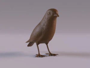 Redstart figurine 3D Print Model