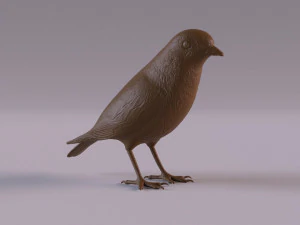 Redstart figurine 3D Print Model