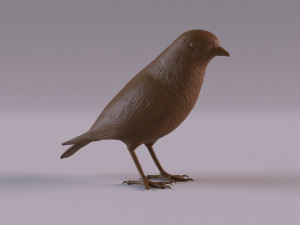 Redstart figurine 3D 프린트 모델