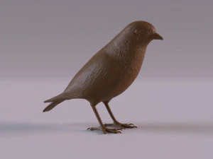 Redstart figurine 3D Print Model