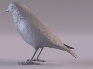 Redstart figurine 3D Print Model