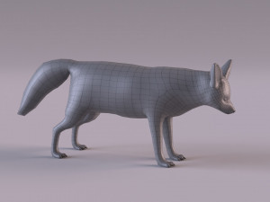 Fennec fox model 3D Model