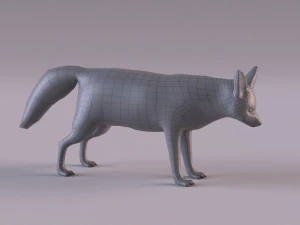 Modelo zorro fennec Modelo 3D
