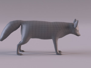 Fennec fox model 3D Model