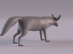 Fennec fox model 3D Model