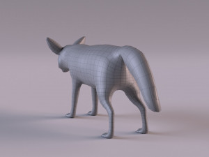 Fennec fox model 3D Model