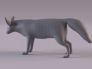 Fennec fox model 3D Model