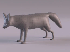 Modelo zorro fennec Modelo 3D