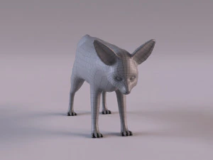 Modelo zorro fennec Modelo 3D