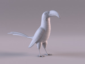 Yellow-Billed Hornbill 3D Model