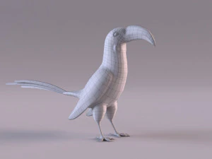 Yellow-Billed Hornbill 3D Model