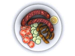 grilled sausage 3D Model