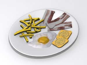 breakfast 3D 模型