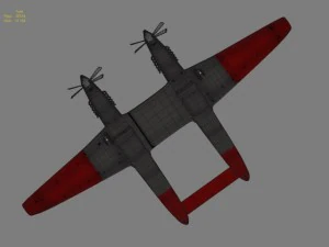 norte-americano f 82 twin mustang Modelo 3D