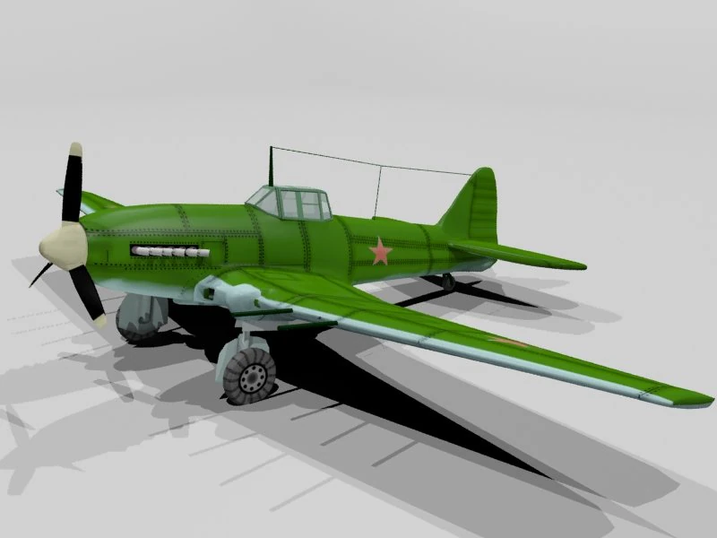 il 10 shturmovik 3D Model .c4d .max .obj .3ds .fbx .stl .blend 