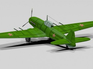 il 10 shturmovik Modelo 3D