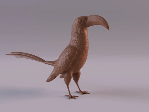 サイチョウ 3Dプリントモデル