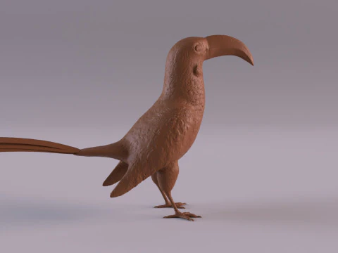 サイチョウ 3Dプリントモデル