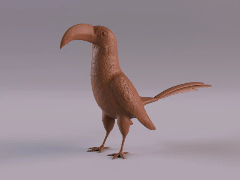 サイチョウ 3Dプリントモデル