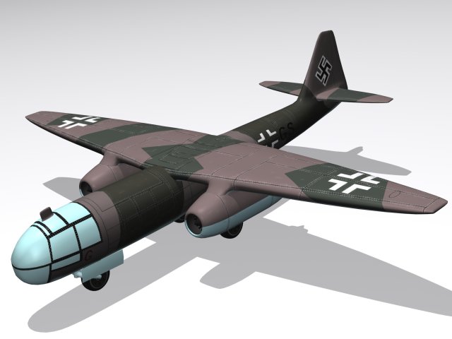 arado234b 3Dモデル .c4d .max .obj .3ds .fbx .stl .blend 