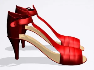 red shoes 3D Model