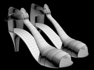 red shoes 3D Model