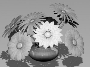 daisies Model 3D