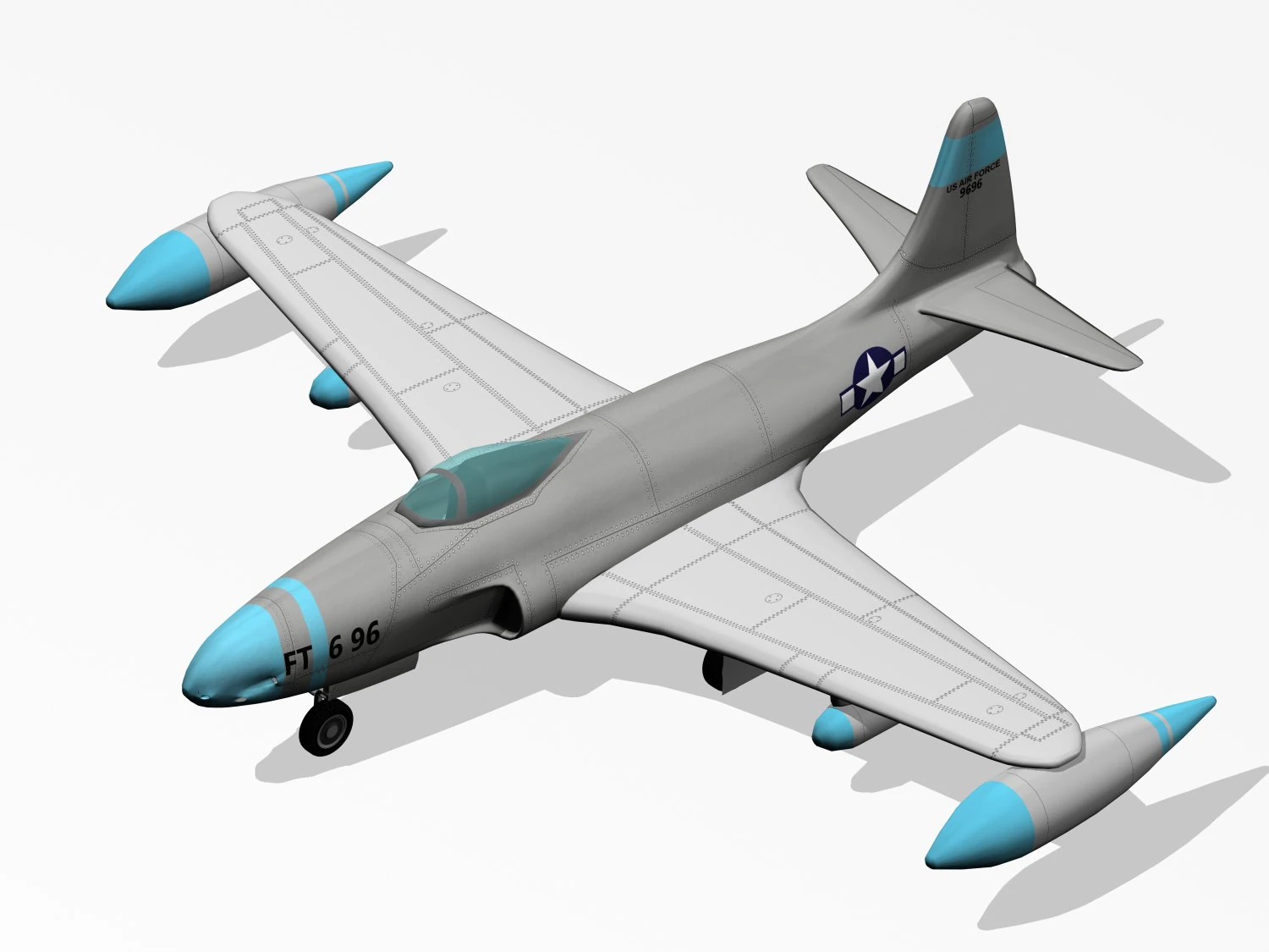 p80 shooting star 3D Model .c4d .max .obj .3ds .fbx .stl .blend 