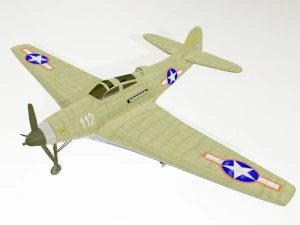 bell p39 airacobra 3D Model