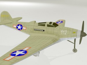 bell p39 airacobra 3Dモデル