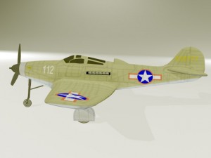 bell p39 airacobra 3Dモデル