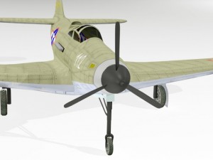 bell p39 airacobra 3Dモデル
