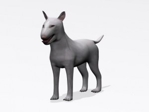 bull terrier 3Dモデル