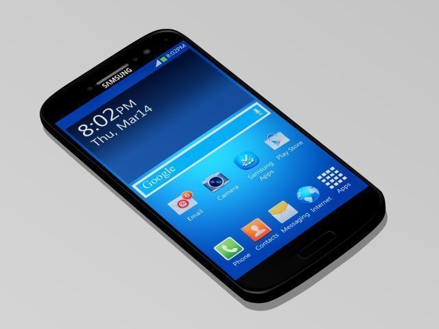 samsung galaxy s4 Modello 3D .c4d .max .obj .3ds .fbx .stl .blend 