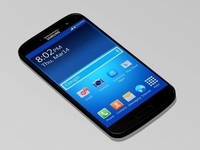 samsung galaxy s4 3D Model .c4d .max .obj .3ds .fbx .stl .blend 