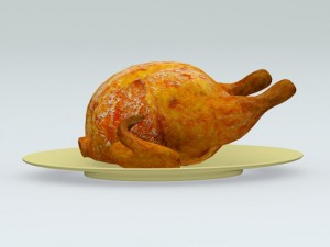 roasted turkey 3D Model