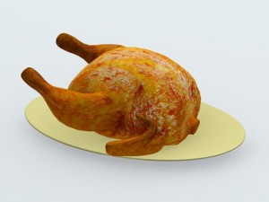 roasted turkey 3D Model