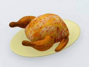 roasted turkey 3D Model