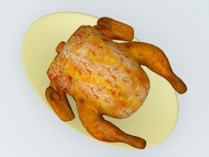 roasted turkey 3D Model