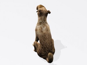 sitting dog 3D Model