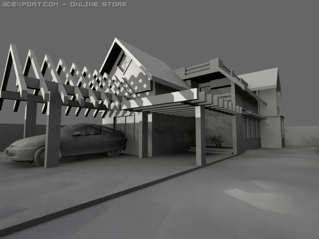 home Model 3D .c4d .max .obj .3ds .fbx .stl .blend 