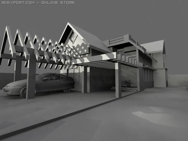 home 3D Model .c4d .max .obj .3ds .fbx .stl .blend 
