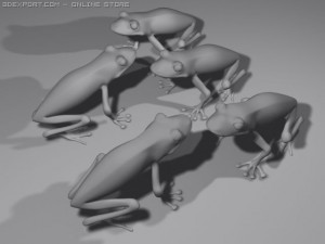 poison frog Modelo 3D
