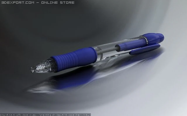pen 3D Model .c4d .max .obj .3ds .fbx .stl .blend 